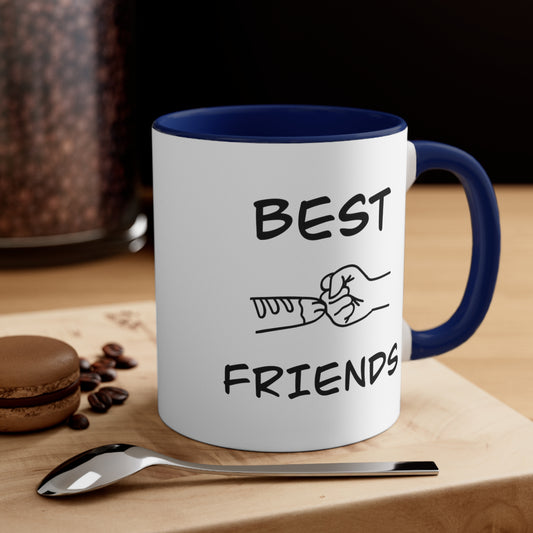 Cat Best Friend Accent Coffee Mug, 11oz