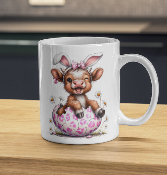 Baby Easter Calf 11oz ceramic mug